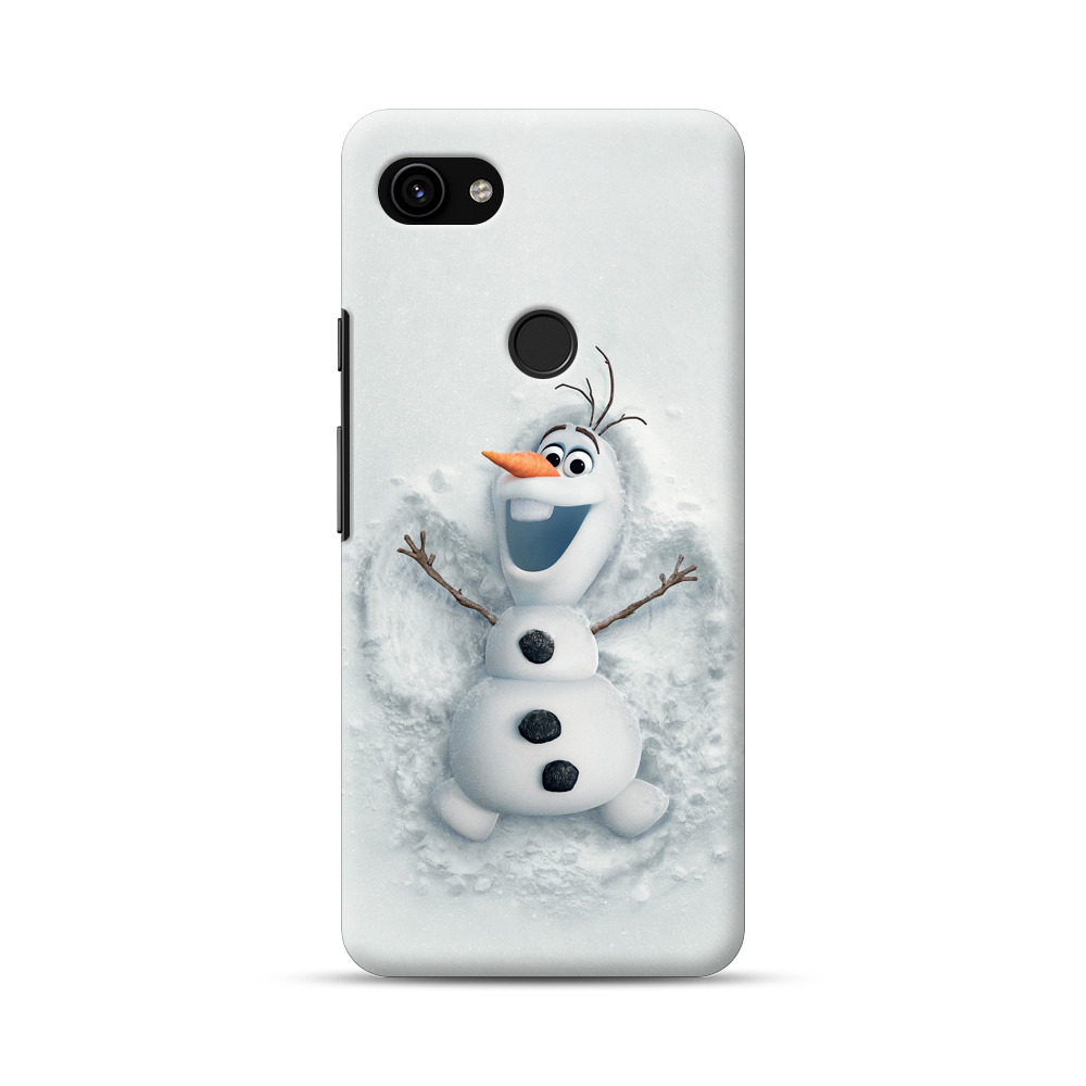 frozen snowman Google Pixel 3a XL Hard Case