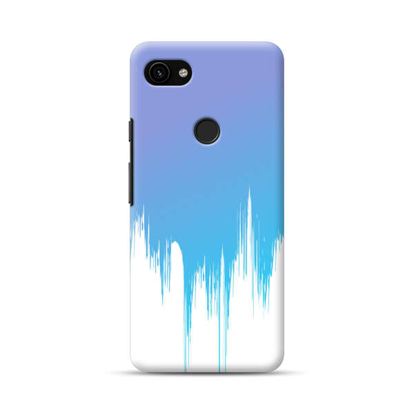 Abstract Blue and Purple Dripping Paint Google Pixel 3a XL Hard Case