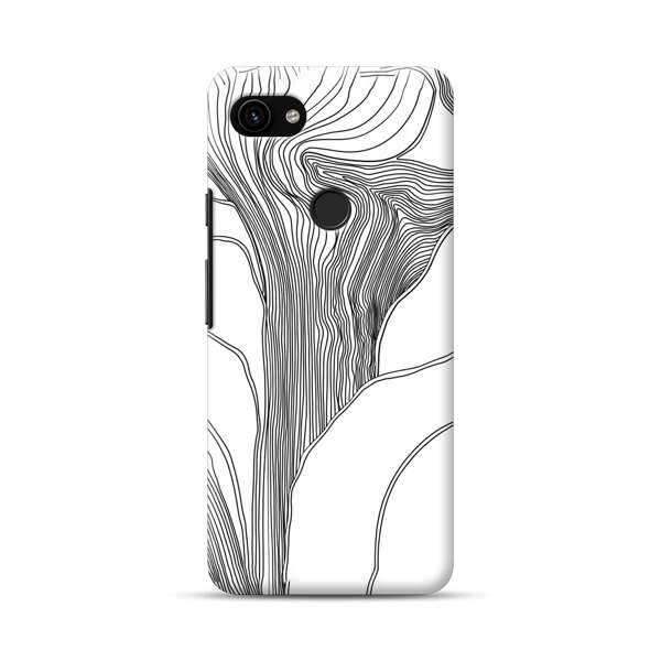 Abstract Line Art Design Google Pixel 3a XL Hard Case