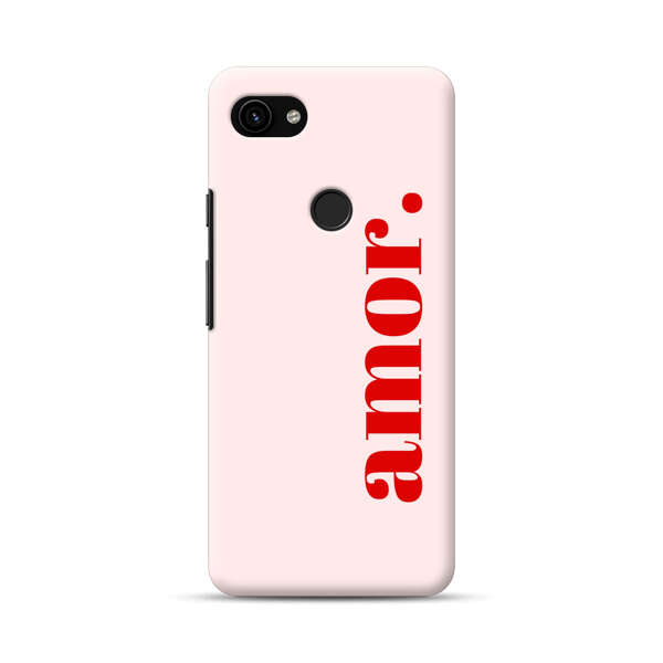Amor Love Bold Red Text Google Pixel 3a XL Hard Case