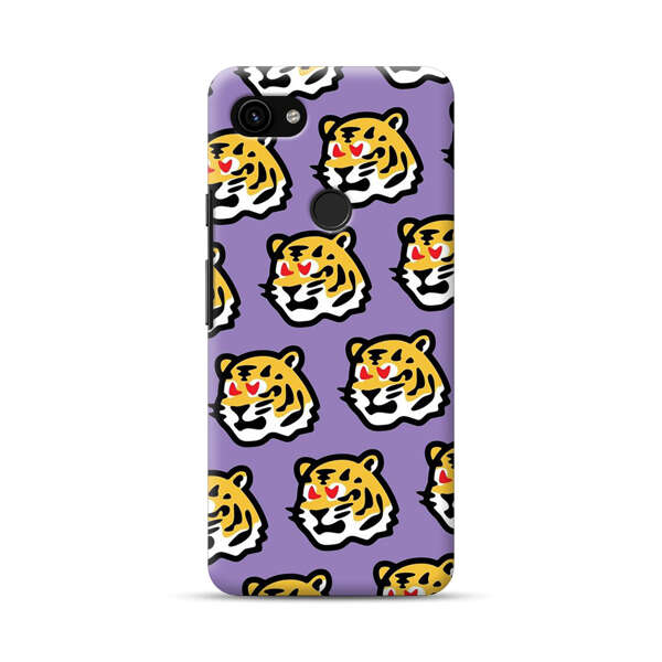 Cute Tiger with Heart Eyes Pattern Google Pixel 3a XL Hard Case