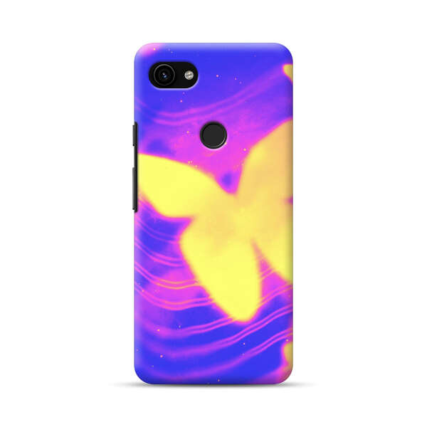 Glowing Purple and Yellow Butterflies Google Pixel 3a XL Hard Case