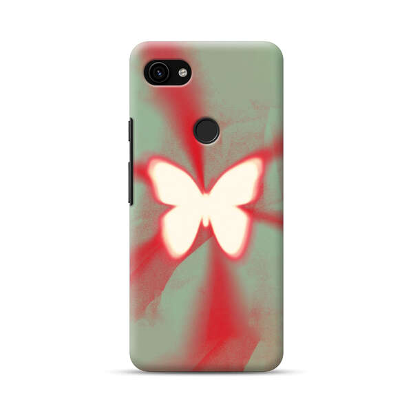 Glowing White Butterfly Abstract Radiant Design Google Pixel 3a XL Hard Case