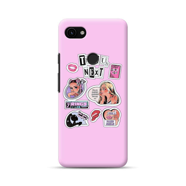 Pop Art Fashion Stickers Google Pixel 3a XL Hard Case