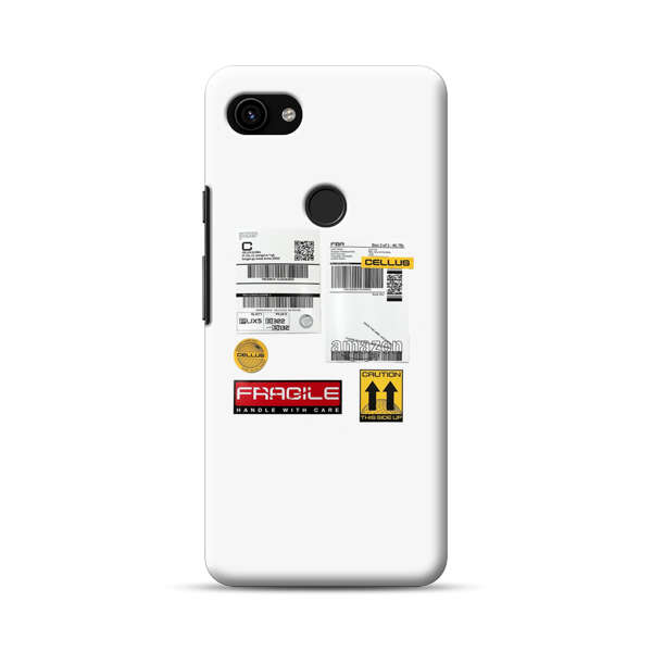 Shipping Labels and Fragile Handling Stickers Google Pixel 3a XL Hard Case