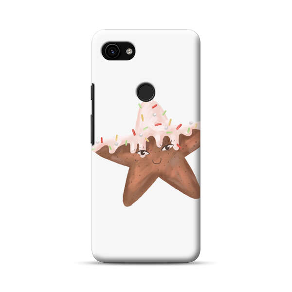 Smiling Gingerbread Star Cookie Google Pixel 3a XL Hard Case