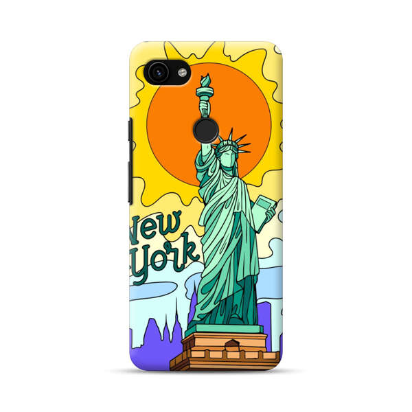Statue of Liberty New York Artistic Sun Google Pixel 3a XL Hard Case