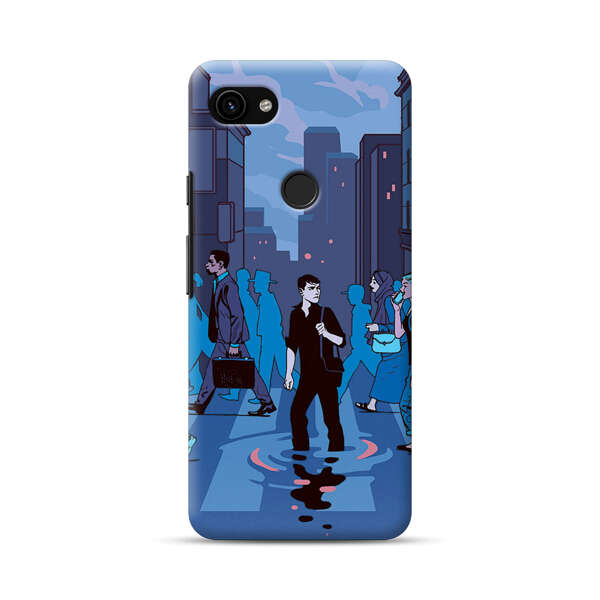 Urban Lonely Person Crosswalk Google Pixel 3a XL Hard Case