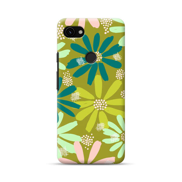 Vibrant Floral Daisy Pattern Google Pixel 3a XL Hard Case
