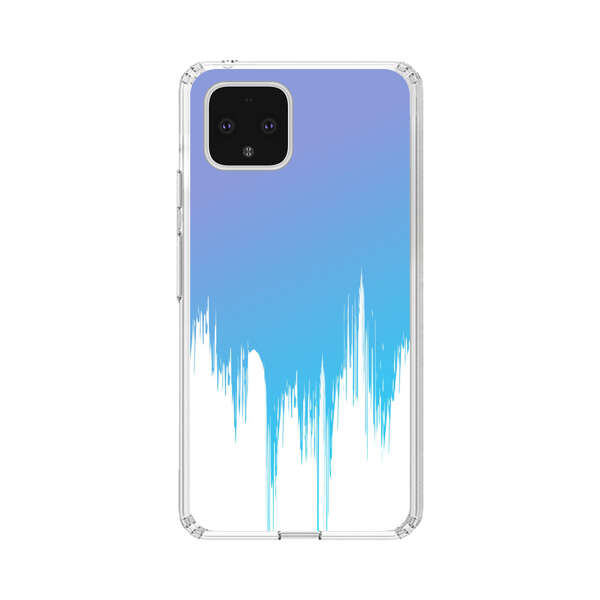 Abstract Blue and Purple Dripping Paint Google Pixel 4 Case