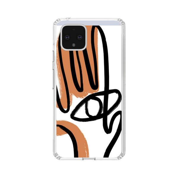 Abstract Minimalist Hand with Eye Google Pixel 4 Case