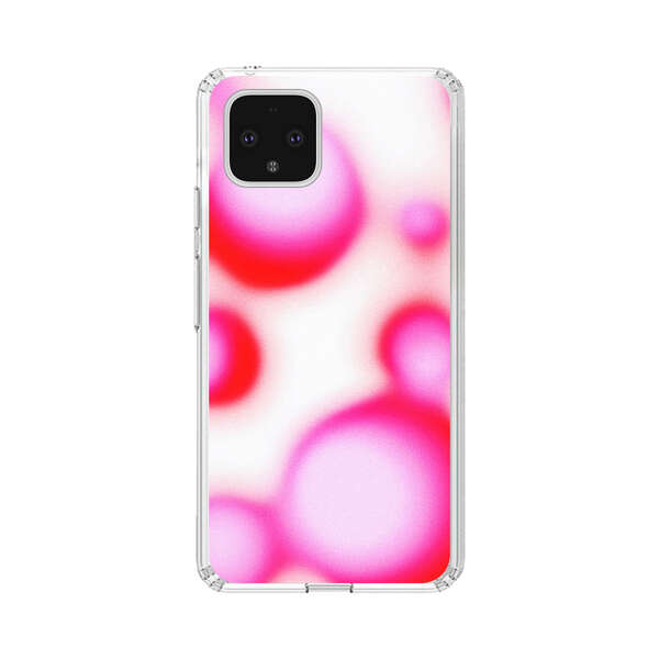 Abstract Pink and Red Blurry Circles Google Pixel 4 Case