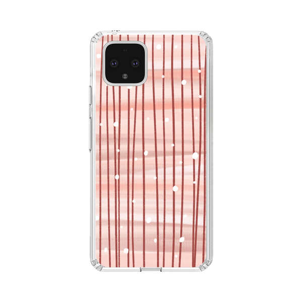 Abstract Vertical Lines Pink Pattern Google Pixel 4 Case