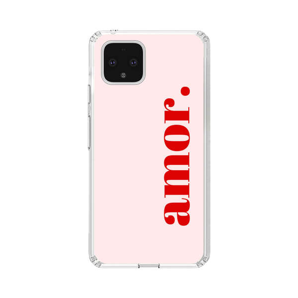Amor Love Bold Red Text Google Pixel 4 Case
