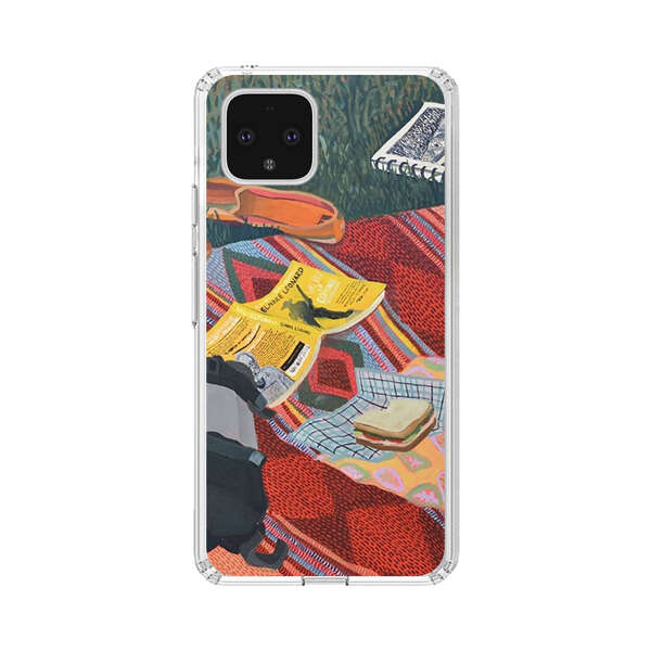 Charming Picnic Scene with Blanket and Food Google Pixel 4 Case