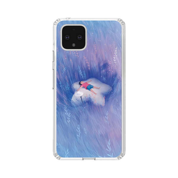 Child Relaxing in Dreamy Field Google Pixel 4 Case
