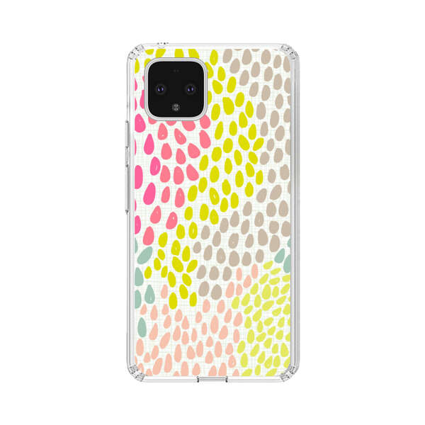 Colorful Abstract Teardrop Pattern Google Pixel 4 Case
