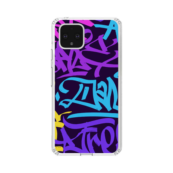 Colorful Graffiti Pattern Google Pixel 4 Case