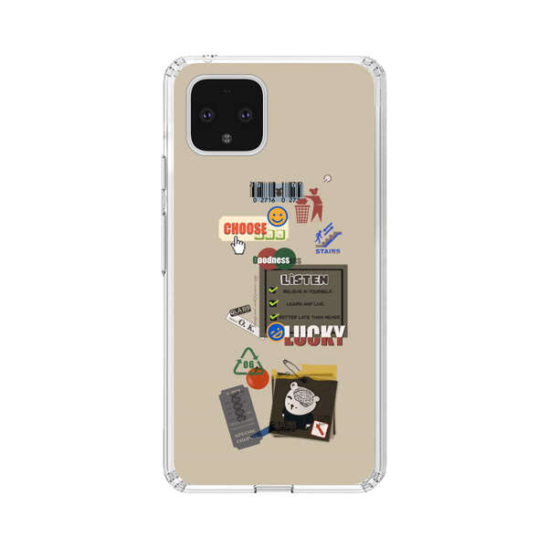 Creative Collage of Motivational Elements Google Pixel 4 Case