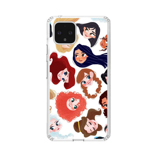Diverse Animated Girl Faces Google Pixel 4 Case