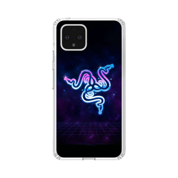 Glowing Neon Triple Snake Google Pixel 4 Case