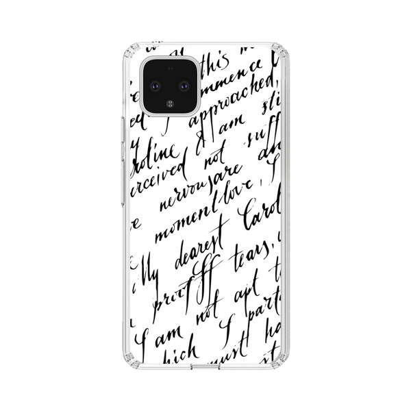 Handwritten Calligraphy Google Pixel 4 Case