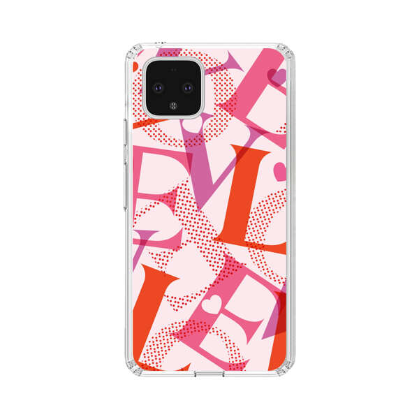 Love Colorful Letters Pattern Google Pixel 4 Case