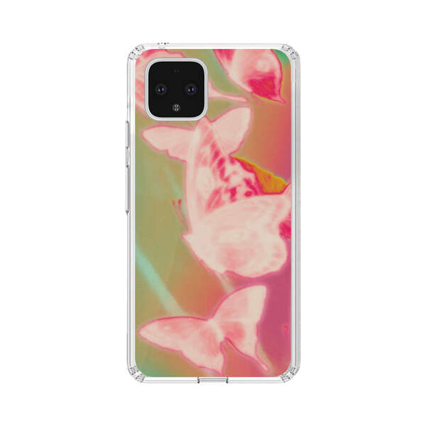 Pink Butterflies Dreamy Colorful Background Google Pixel 4 Case