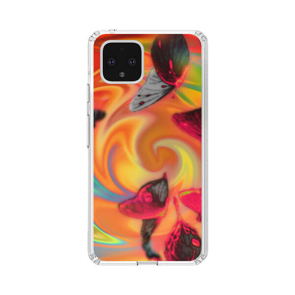 Psychedelic Butterflies Swirl Google Pixel 4 Case