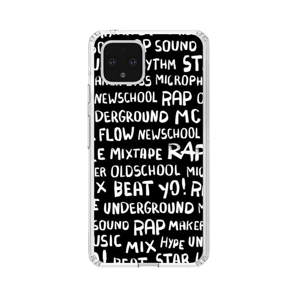 Rap Hip Hop Words Collage Google Pixel 4 Case