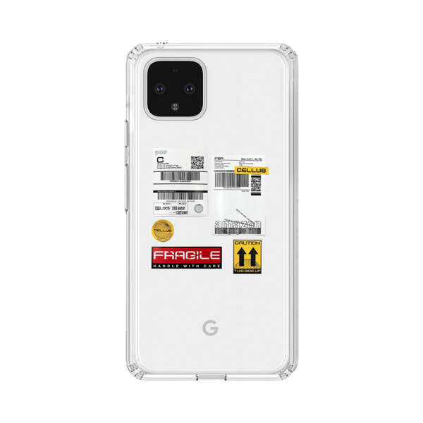 Shipping Labels and Fragile Handling Stickers Google Pixel 4 Case