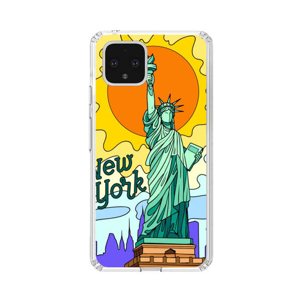 Statue of Liberty New York Artistic Sun Google Pixel 4 Case