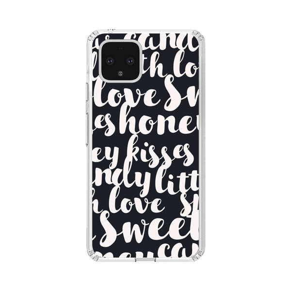 Sweet Honey Kisses Love Sugar Candy Pattern Google Pixel 4 Case