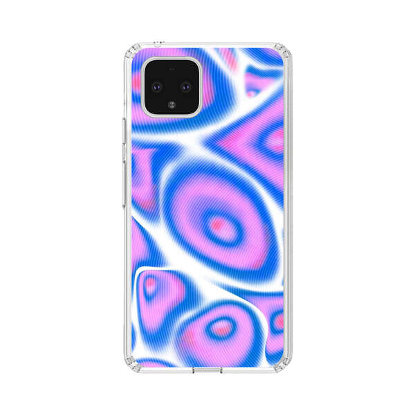 Vibrant Abstract Pink and Blue Swirl Pattern Google Pixel 4 Case