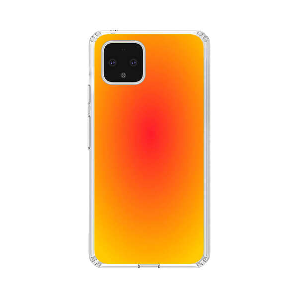 Vibrant Red Focal Point with Yellow Gradient Background Google Pixel 4 Case