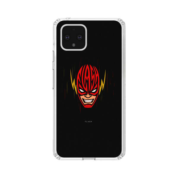 Vibrant Superhero Face with Lightning Bolts Google Pixel 4 Case