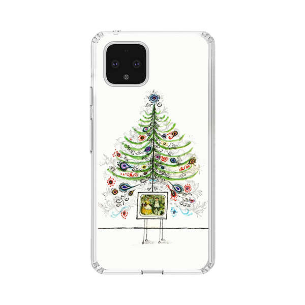 Whimsical Christmas Tree Artistic Design Google Pixel 4 Case
