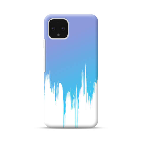 Abstract Blue and Purple Dripping Paint Google Pixel 4 Hard Case