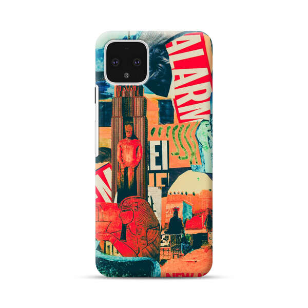 Artistic Urban Collage Google Pixel 4 Hard Case