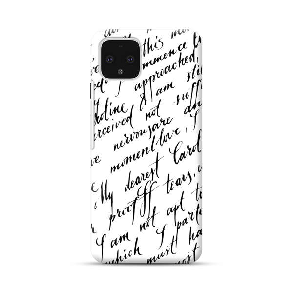 Handwritten Calligraphy Google Pixel 4 Hard Case