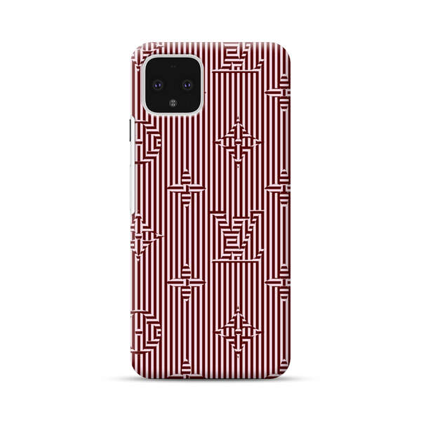 Intricate Geometric Striped Pattern Google Pixel 4 Hard Case