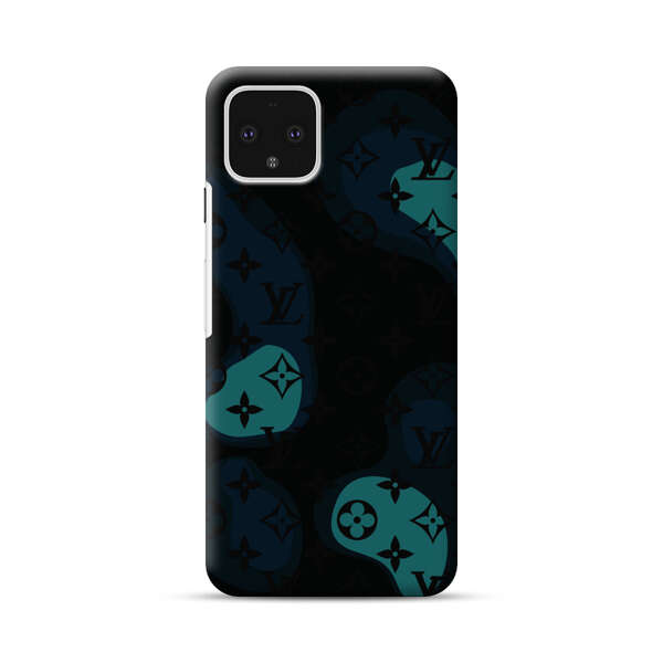 Modern Abstract Question Marks with Luxury Motifs Google Pixel 4 Hard Case