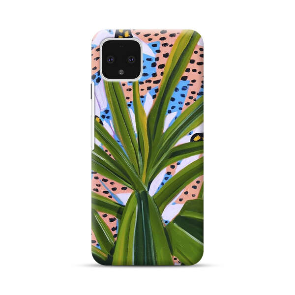 Tropical Leaves Abstract Pattern Google Pixel 4 Hard Case