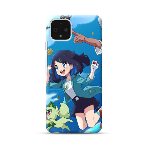 Vibrant Cartoon Characters Adventure Google Pixel 4 Hard Case