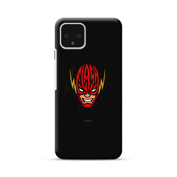 Vibrant Superhero Face with Lightning Bolts Google Pixel 4 Hard Case