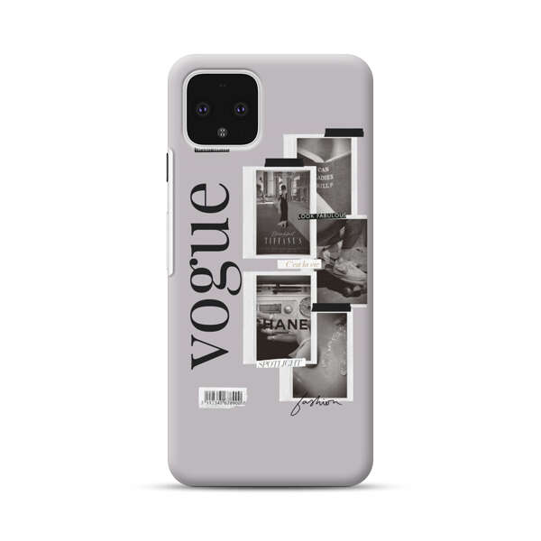Vogue Fashion Collage Minimalist Google Pixel 4 Hard Case
