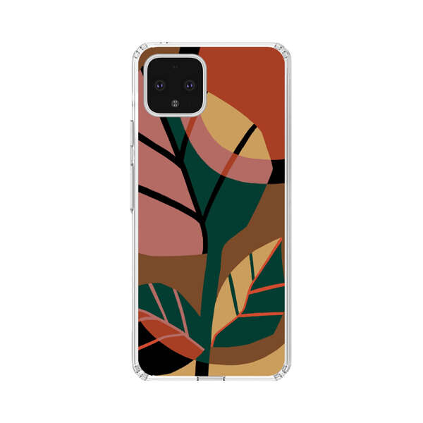 Abstract Geometric Leaves Design Google Pixel 4 XL Case