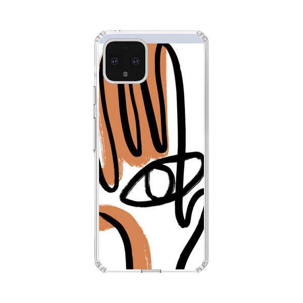 Abstract Minimalist Hand with Eye Google Pixel 4 XL Case
