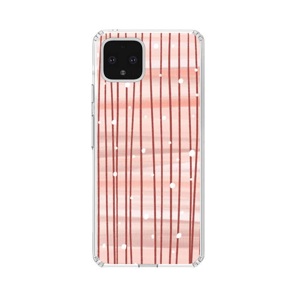 Abstract Vertical Lines Pink Pattern Google Pixel 4 XL Case