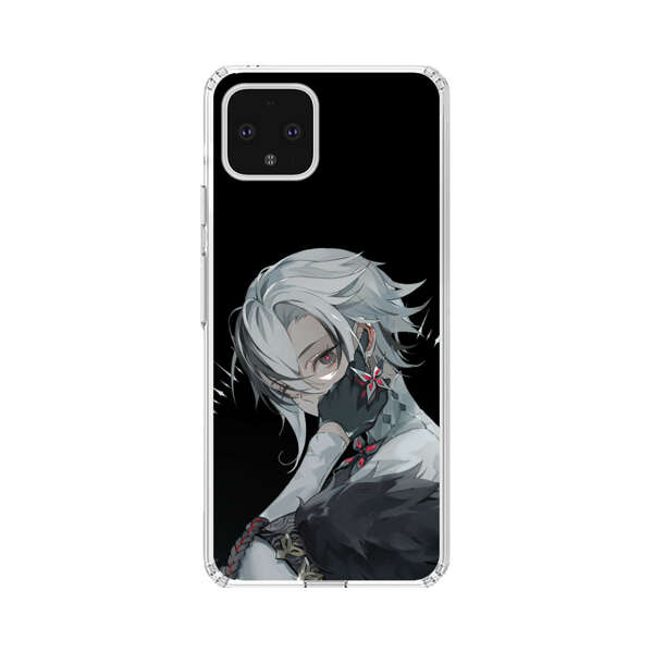 Anime Character with Silver Hair and Dark Feathers Google Pixel 4 XL Case